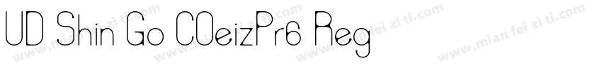 UD Shin Go COeizPr6 Reg字体转换
